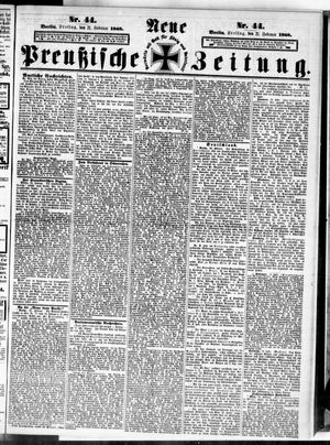 Neue preußische Zeitung vom 21.02.1868