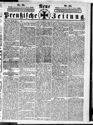 Neue preußische Zeitung vom 22.02.1868