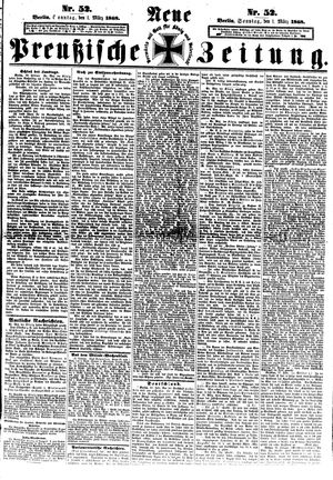Neue preußische Zeitung vom 01.03.1868
