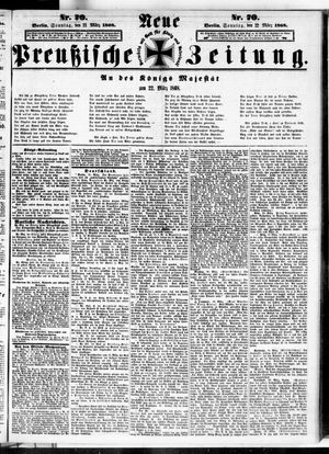 Neue preußische Zeitung vom 22.03.1868
