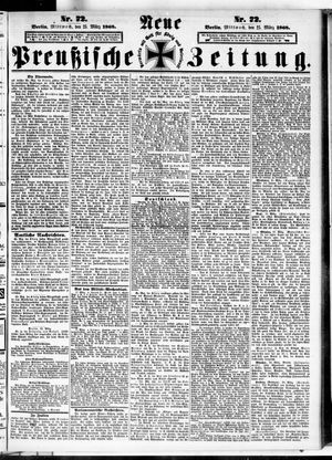 Neue preußische Zeitung vom 25.03.1868
