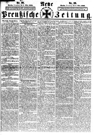 Neue preußische Zeitung vom 31.03.1868