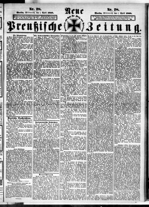Neue preußische Zeitung vom 01.04.1868
