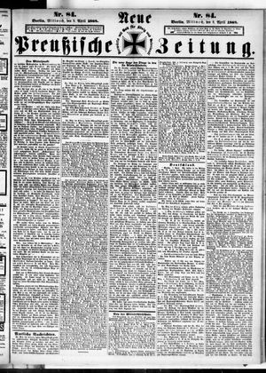 Neue preußische Zeitung vom 08.04.1868