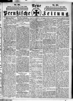 Neue preußische Zeitung vom 18.04.1868