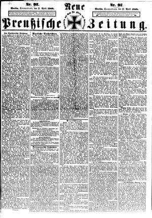 Neue preußische Zeitung vom 25.04.1868