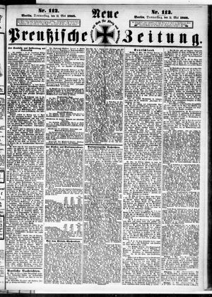 Neue preußische Zeitung vom 14.05.1868