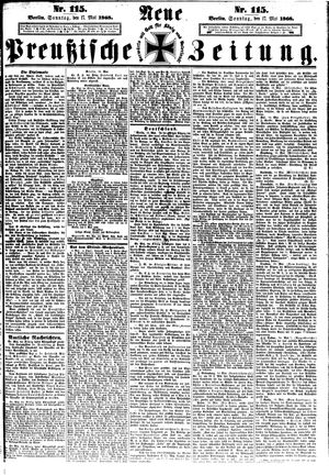 Neue preußische Zeitung on May 17, 1868