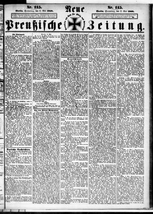 Neue preußische Zeitung vom 17.05.1868