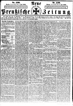 Neue preußische Zeitung vom 18.06.1868