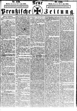 Neue preußische Zeitung vom 21.06.1868