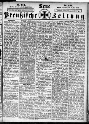 Neue preußische Zeitung vom 23.06.1868