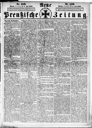 Neue preußische Zeitung vom 30.06.1868