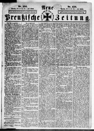 Neue preußische Zeitung vom 01.07.1868