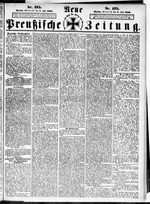 Neue preußische Zeitung vom 29.07.1868