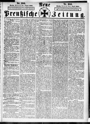Neue preußische Zeitung vom 05.08.1868