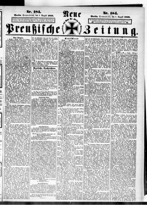 Neue preußische Zeitung vom 08.08.1868