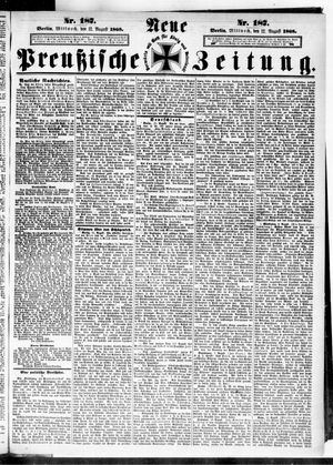 Neue preußische Zeitung vom 12.08.1868