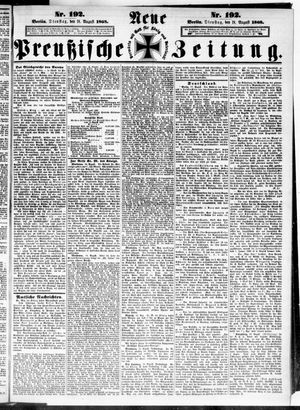 Neue preußische Zeitung vom 18.08.1868