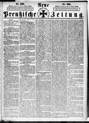 Neue preußische Zeitung vom 23.08.1868