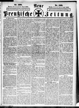Neue preußische Zeitung vom 26.08.1868