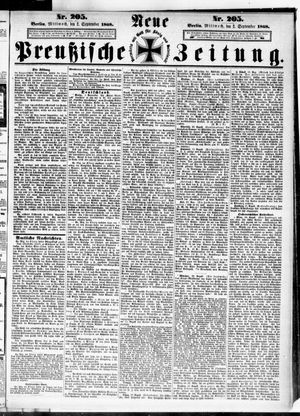 Neue preußische Zeitung vom 02.09.1868
