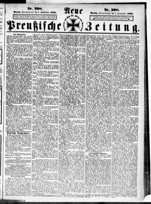 Neue preußische Zeitung vom 05.09.1868
