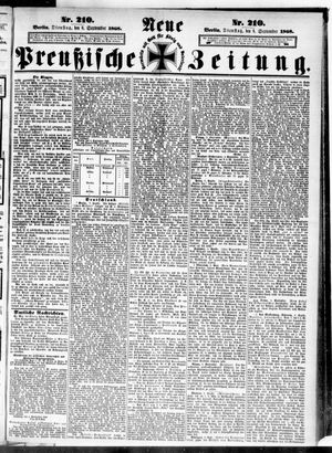 Neue preußische Zeitung vom 08.09.1868