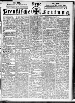 Neue preußische Zeitung vom 11.09.1868