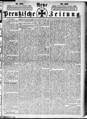 Neue preußische Zeitung vom 16.09.1868