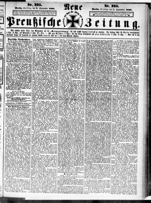 Neue preußische Zeitung vom 25.09.1868