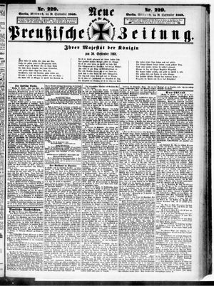 Neue preußische Zeitung on Sep 30, 1868