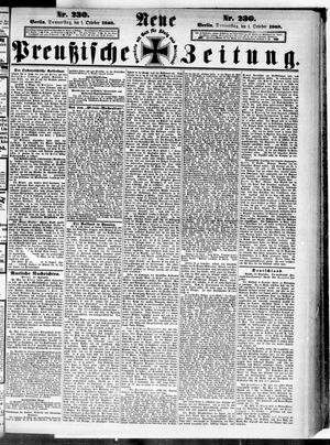 Neue preußische Zeitung vom 01.10.1868