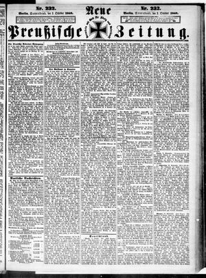 Neue preußische Zeitung vom 03.10.1868