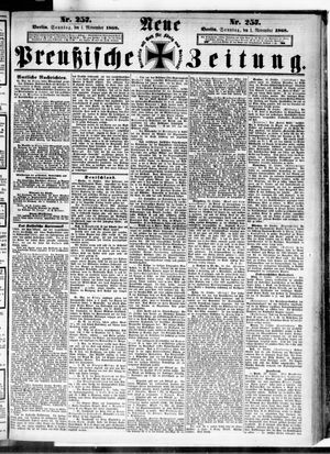 Neue preußische Zeitung vom 01.11.1868