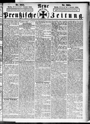 Neue preußische Zeitung vom 11.11.1868