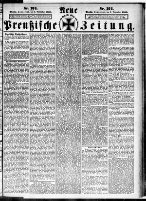 Neue preußische Zeitung vom 21.11.1868