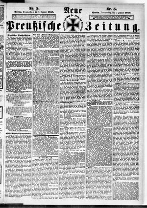 Neue preußische Zeitung vom 07.01.1869