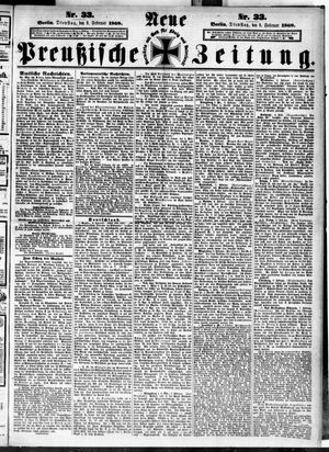 Neue preußische Zeitung vom 09.02.1869