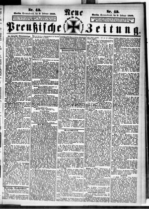 Neue preußische Zeitung on Feb 20, 1869
