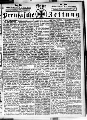 Neue preußische Zeitung vom 27.02.1869