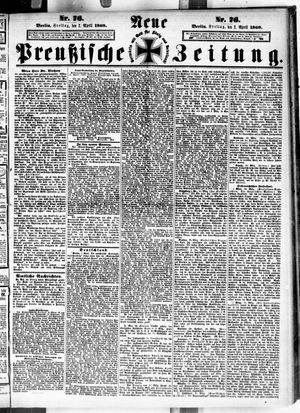 Neue preußische Zeitung vom 02.04.1869