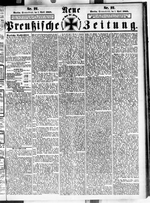 Neue preußische Zeitung vom 03.04.1869