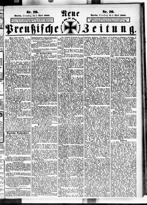 Neue preußische Zeitung vom 06.04.1869