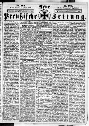 Neue preußische Zeitung vom 08.08.1869