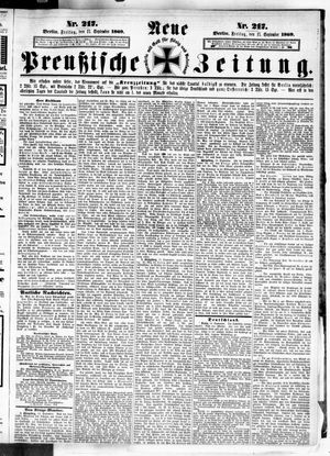 Neue preußische Zeitung vom 17.09.1869