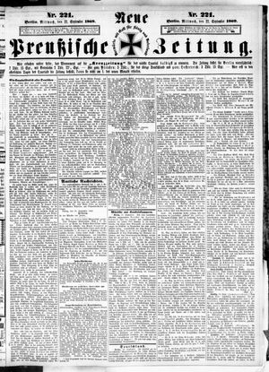 Neue preußische Zeitung vom 22.09.1869