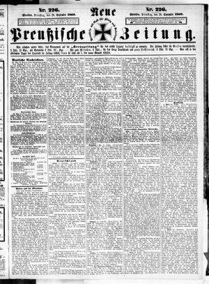 Neue preußische Zeitung vom 28.09.1869
