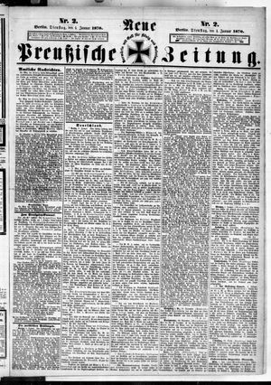 Neue preußische Zeitung vom 04.01.1870