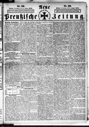 Neue preußische Zeitung vom 25.01.1870